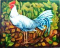 Coq blanc II 76 x 60 